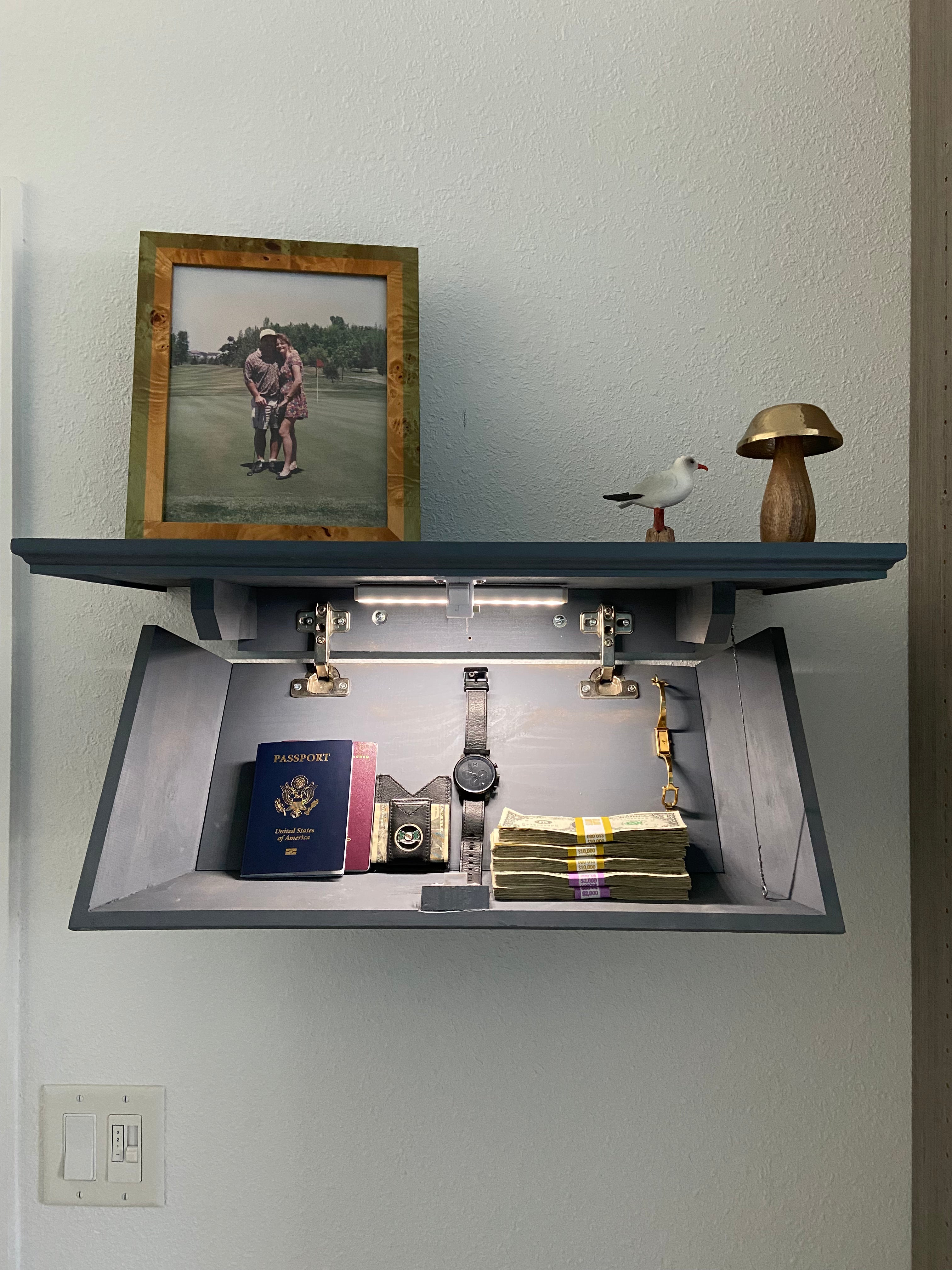 Floating Shelf Concealment Multi Usage