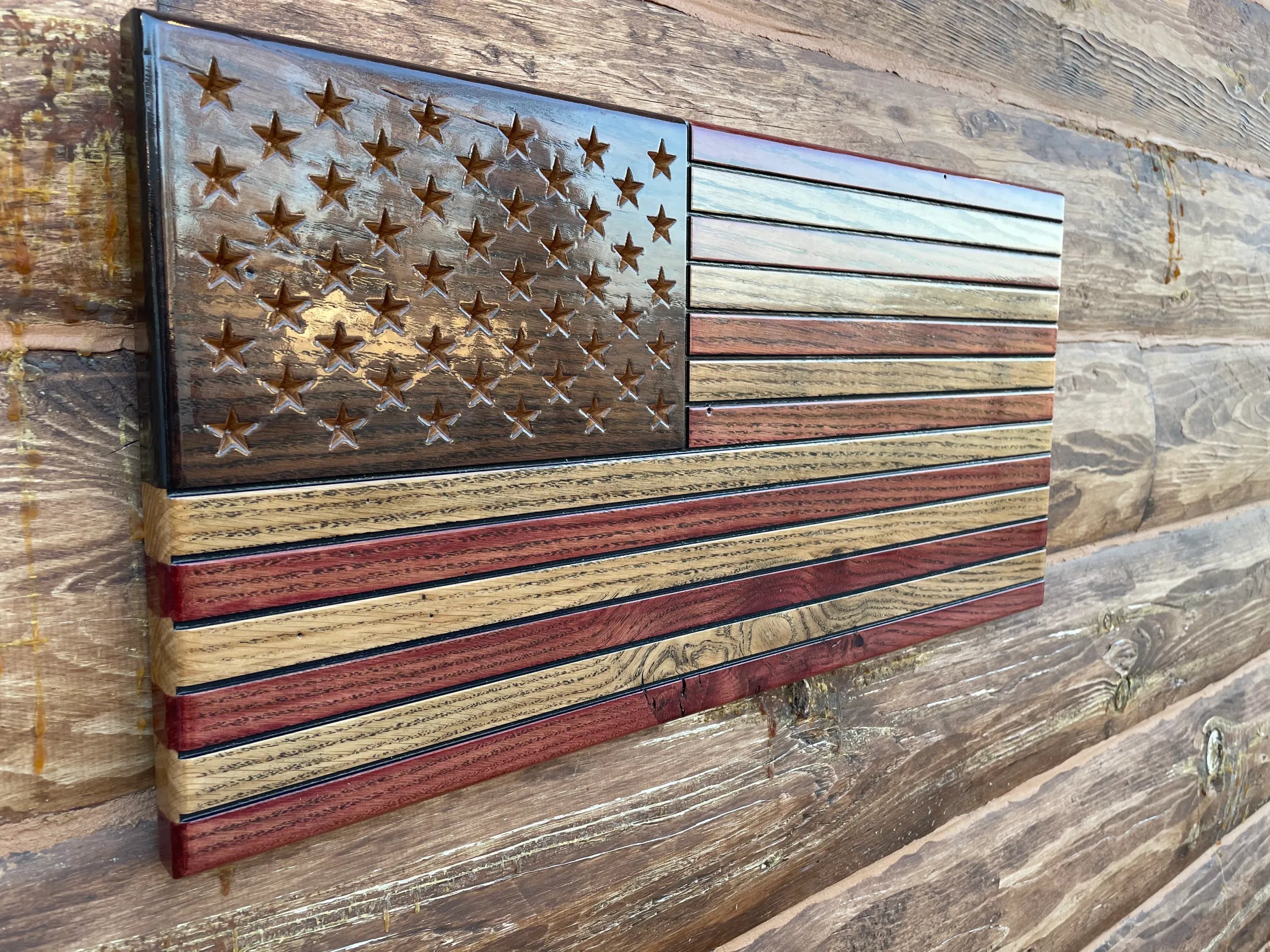 Old Fashioned Red White and Blue Flag